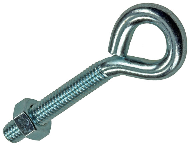 PITON VIS METAUX+ECROU ACIER ZINGUE 4 PC M6 X 40 MM
