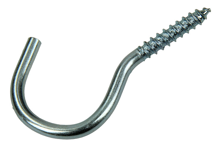 CROCHET D''ARMOIRE ACIER ZINGUE7PC 4,0 X 25 MM
