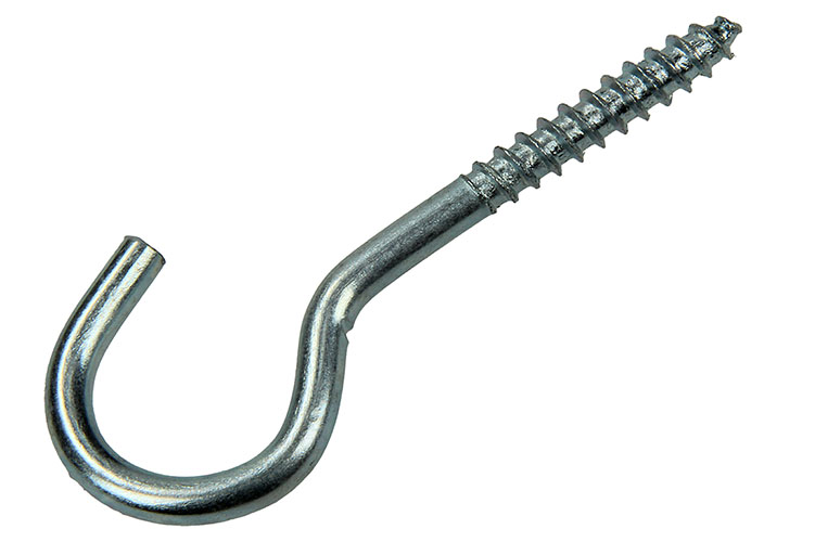 CROCHET D''ARMOIRE ACIER ZINGUE4PC 5,0 X 50 MM