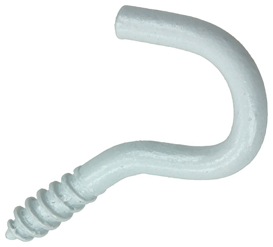 SCHROEFHAAK STAAL WIT 10 STUKS 2,5X12MM
