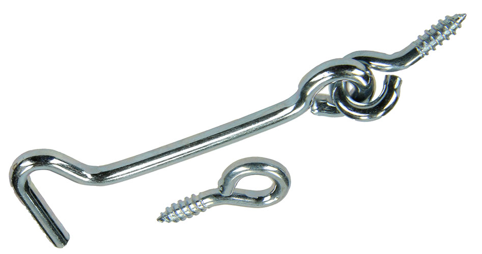 CROCHET DE CONTREVENT ACIER ZINGUE 2PC 4,0 X 60 MM