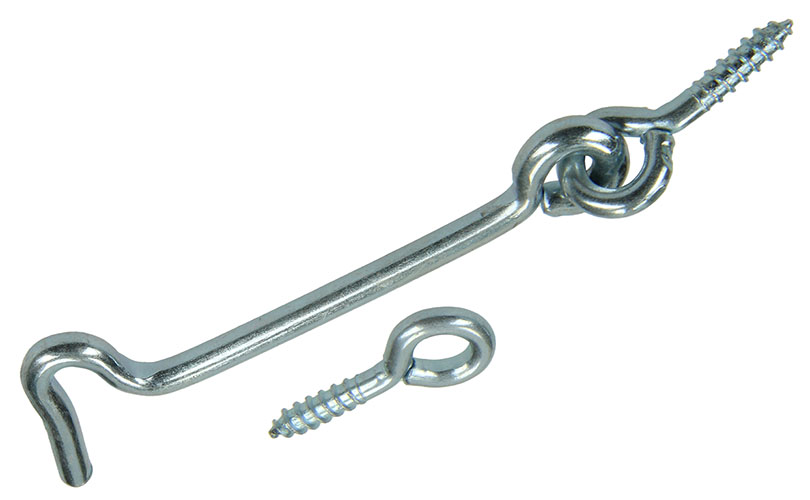 CROCHET DE CONTREVENT ACIER ZINGUE 2PC 4,0 X 80 MM