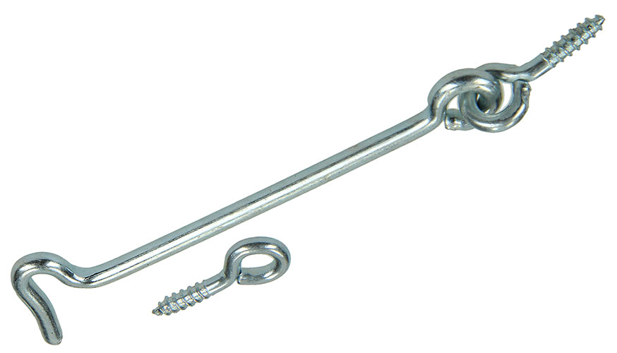 CROCHET DE CONTREVENT ACIER ZINGUE 2PC 4,5 X 100 MM