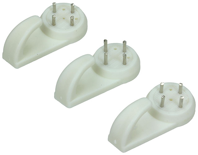 CROCHET TABLEAU BETON PLASTIQUE 3 PC 40 MM