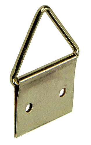 ATTACHE-CADRES ACIER LAITONNE 4 PC 19 X 31 MM
