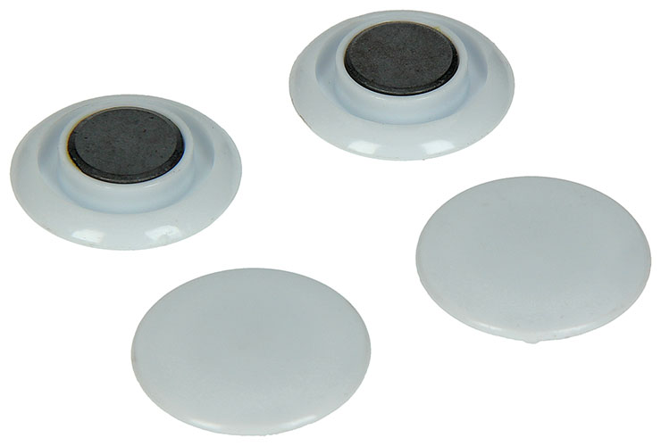 AIMANT PLASTIQUE BLANC 4 PC 30 MM