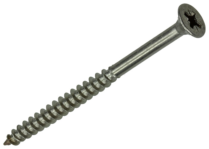 SPAANPLAATSCHROEF MET VERZONKEN KOP RVS 6 STUKS 5,0X70MM