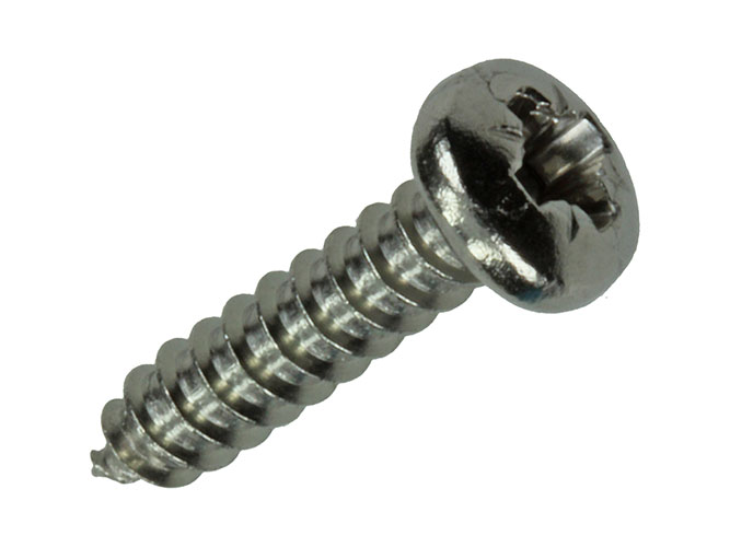 ZELFTAPPENDE SCHROEF, CILINDRISCHE KOP, RVS A2, 13 STUKS 3,5X16MM