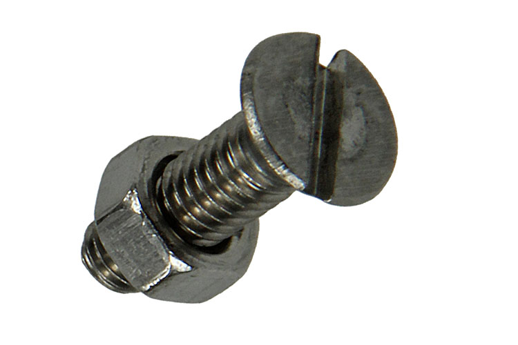 VIS A MET. TETE FR.+ECROU AC. INOX. 8PC M5X16