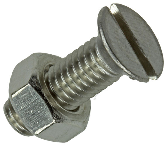 VIS A MET. TETE FR.+ECROU AC. INOX. 5PC M6X20