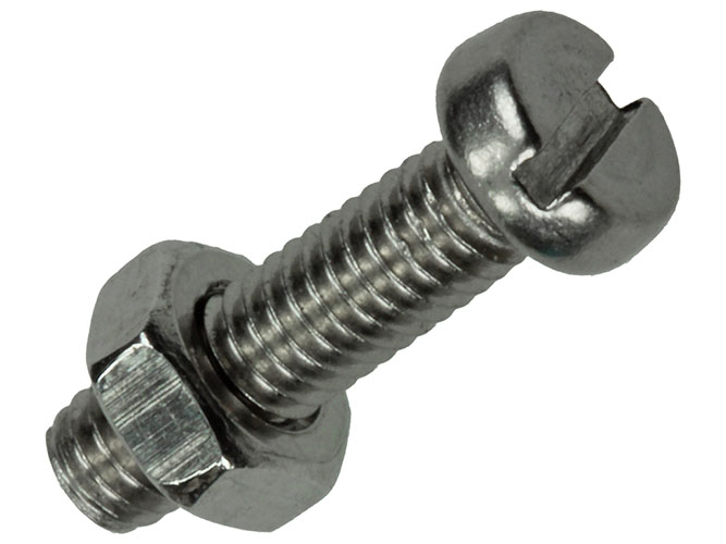 VIS A MET.T.CYL.+ECROU AC.INOXINOX. 12 PC M4X16