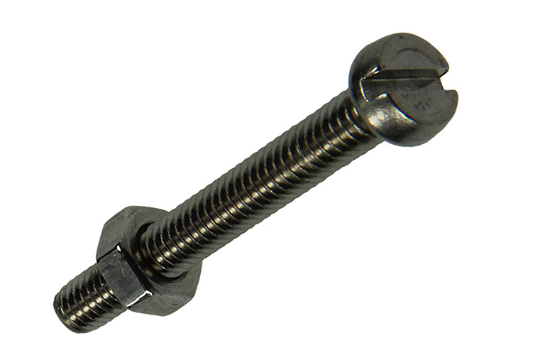 VIS A MET.T.CYL.+ECROU AC.INOXINOX. 9 PC M4X30