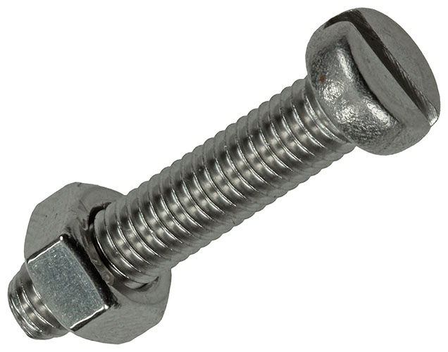 VIS A MET.T.CYL.+ECROU AC.INOXINOX. 4 PC M6X30