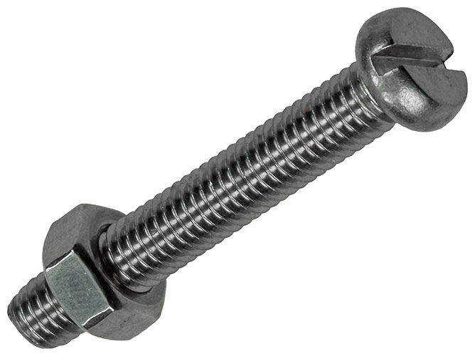 VIS A MET.T.CYL.+ECROU AC.INOXINOX. 3 PC M6X40