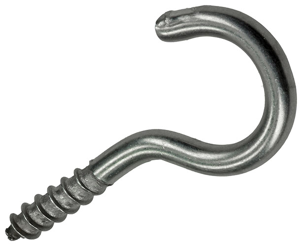CROCHET D'ARMOIRE ACIER INOXYDABLLE 2 PC 3,5 X 20 MM