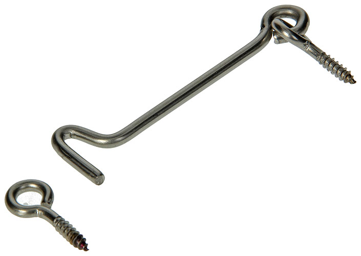 CROCHET DE CONTREVENT AC.INOX.1 PC 4,5 X 100MM