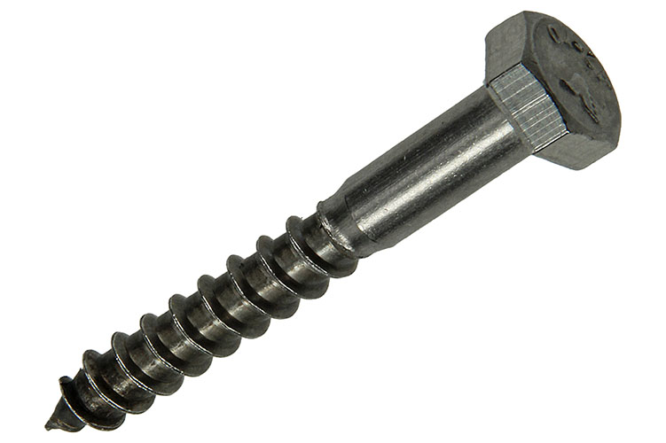 TIREFOND ACIER INOXYDABLE 7 PC 8 X 60 MM