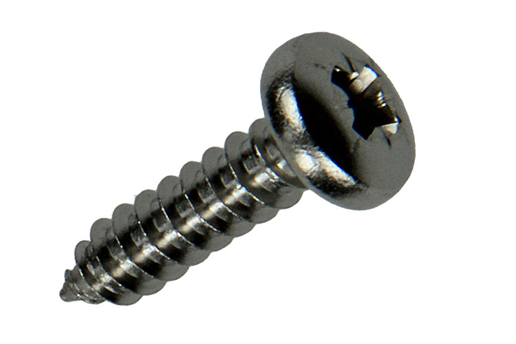 VIS A TOLE CYLINDRIQUE INOX A2 30 PC 4,8 X 19 MM
