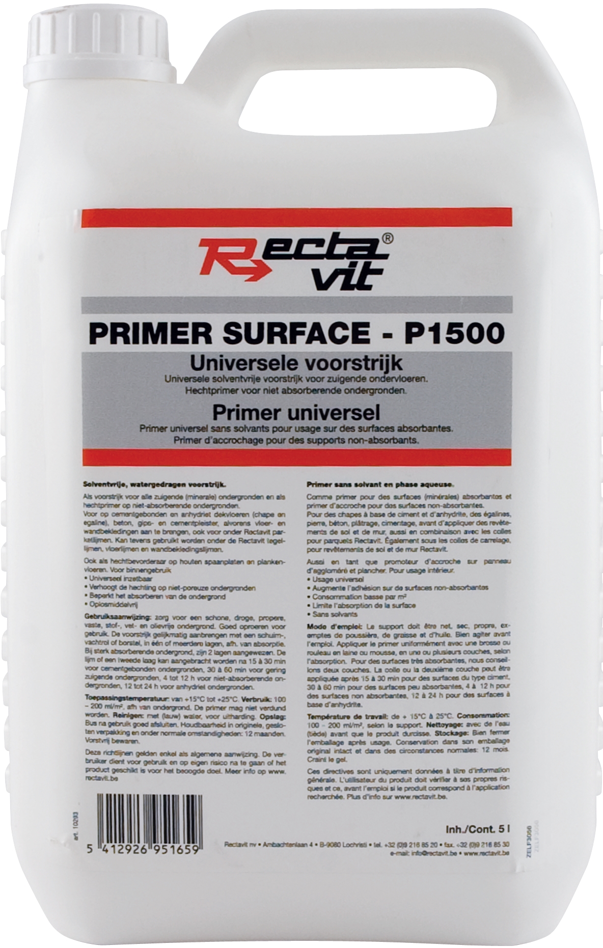 Rectavit Primer Surface P1500 - Primer 5L