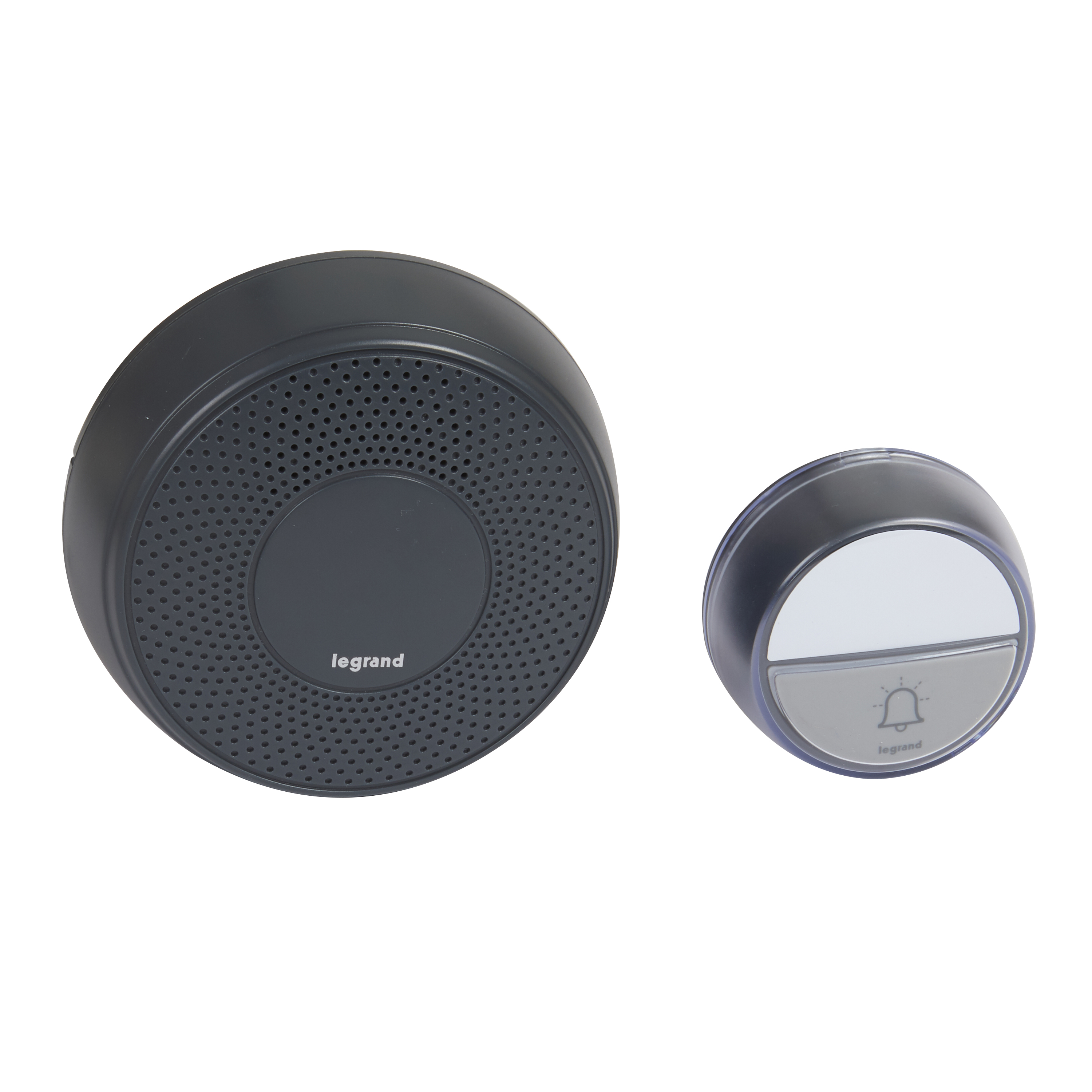Legrand Kit de sonnette sans fil Legrand 100 m 80 dB IP44 anthracite