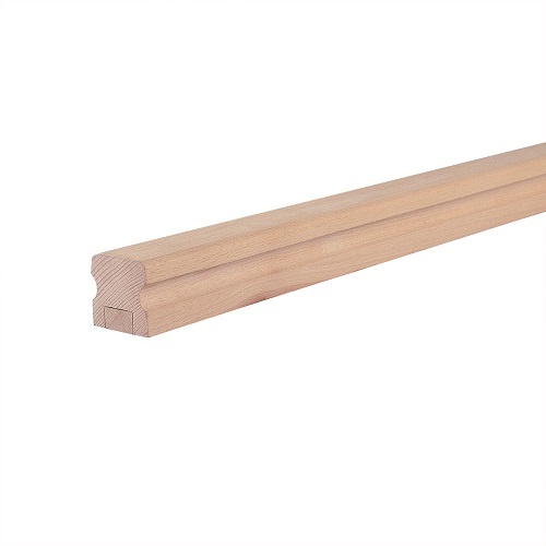 Main courante en bois de hêtre 50 x 50 mm 3 m SOGEM