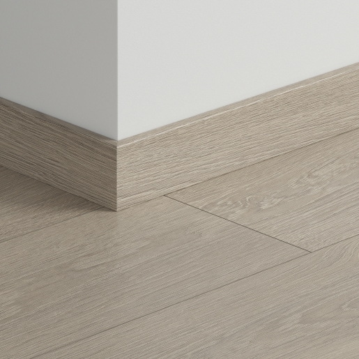 Quick-Step sol stratifié - Plinthe standard 1405 Chêne vieilli gris clair - Pack 6 pièces