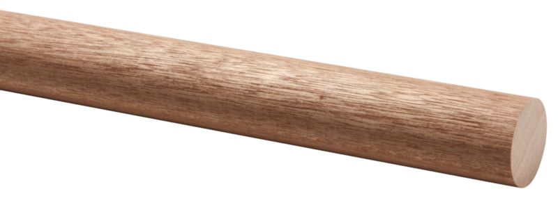 Cando Trapleuning Rond Hardhout 45mm - 390cm