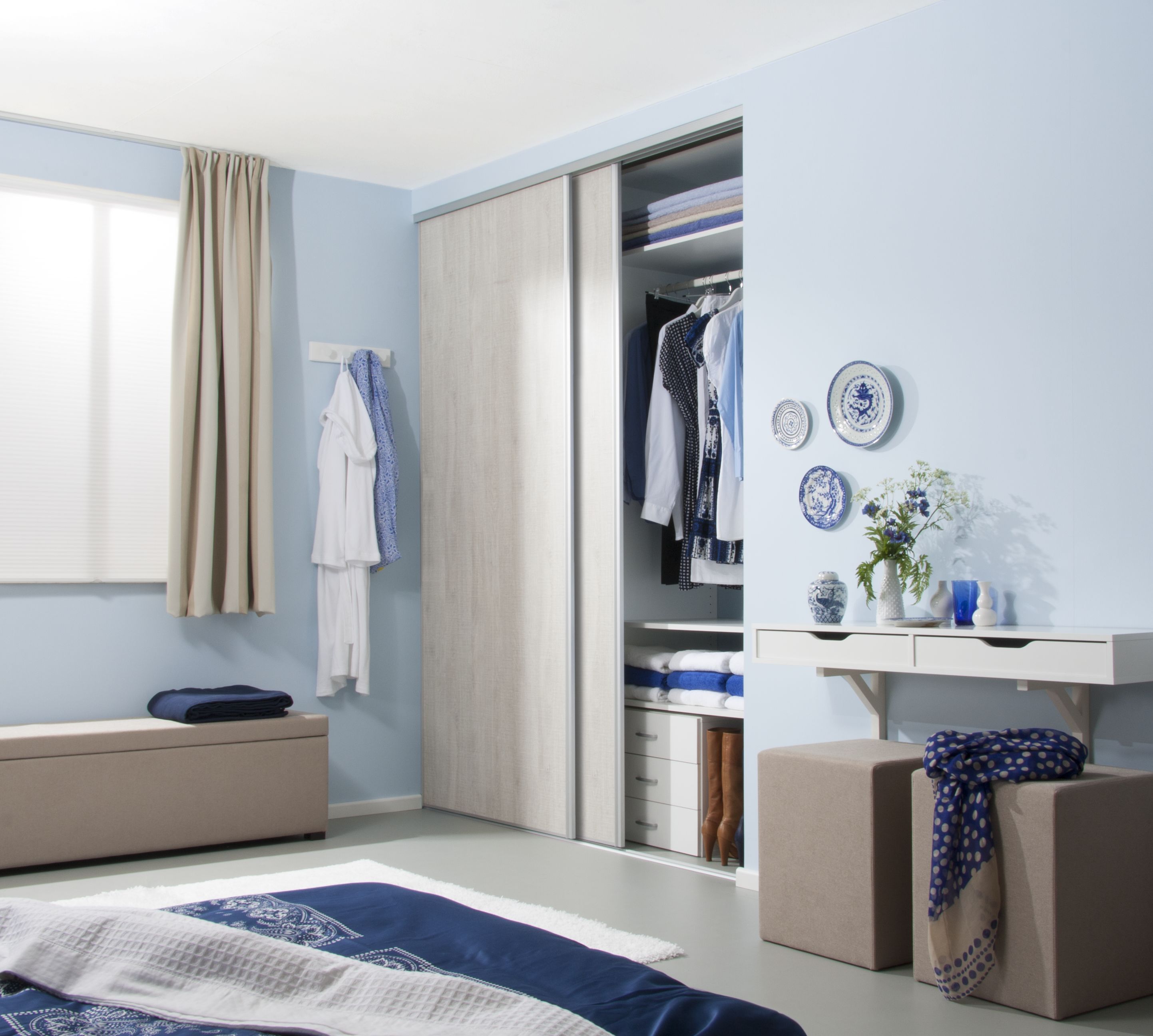 Storemax schuifdeur rail aluminium wit 240 cm type R-40