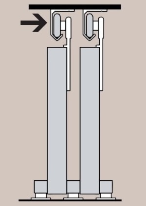 Storemax portes coulissantes rail aluminium 360 cm type H-20 & H-40