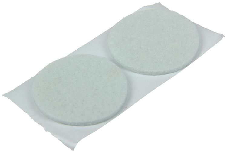 Viltpastille zelfklevend wit rond Ø35mm (6 stuks)