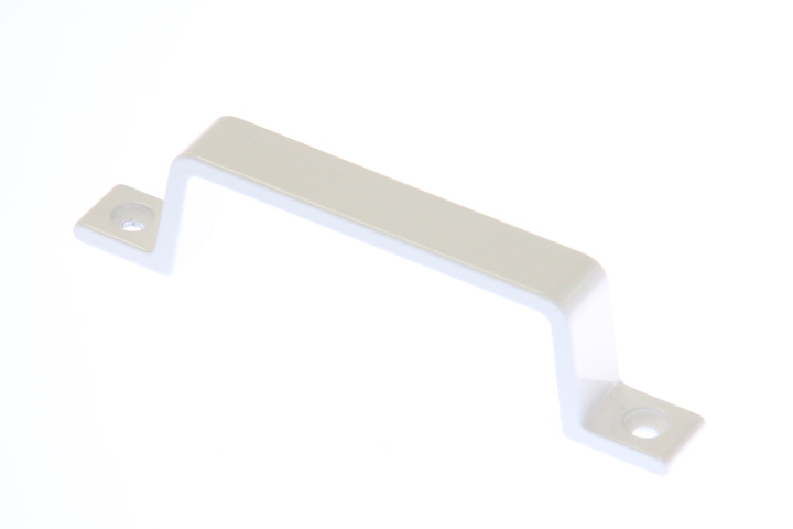 Koffergreep aluminium wit 110x13x27mm