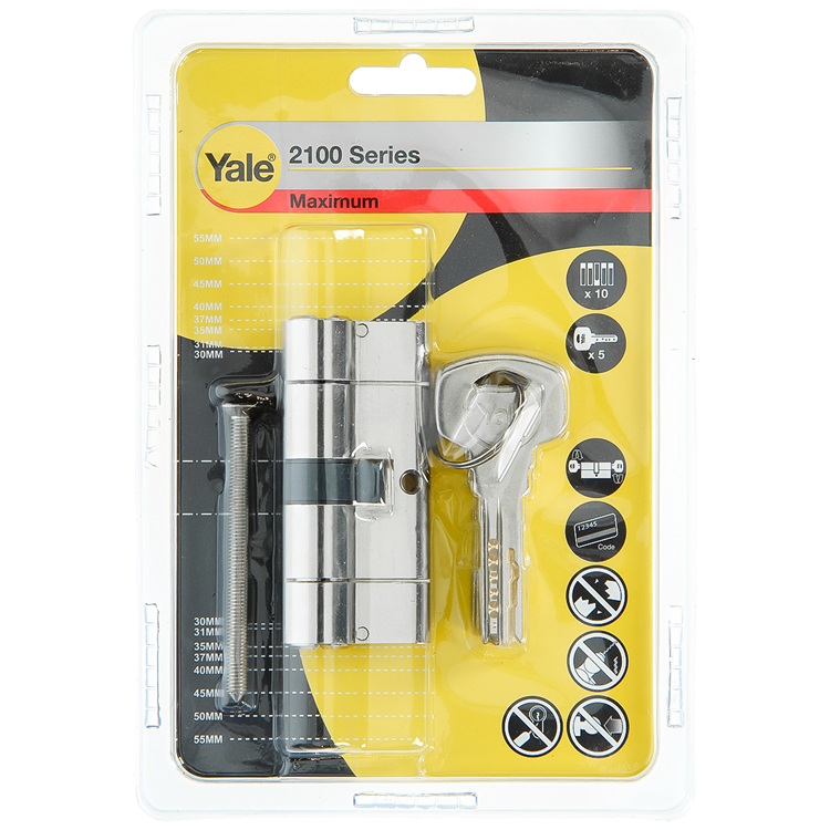 yale profielcilinder 2100 mv 70mm(35/35)