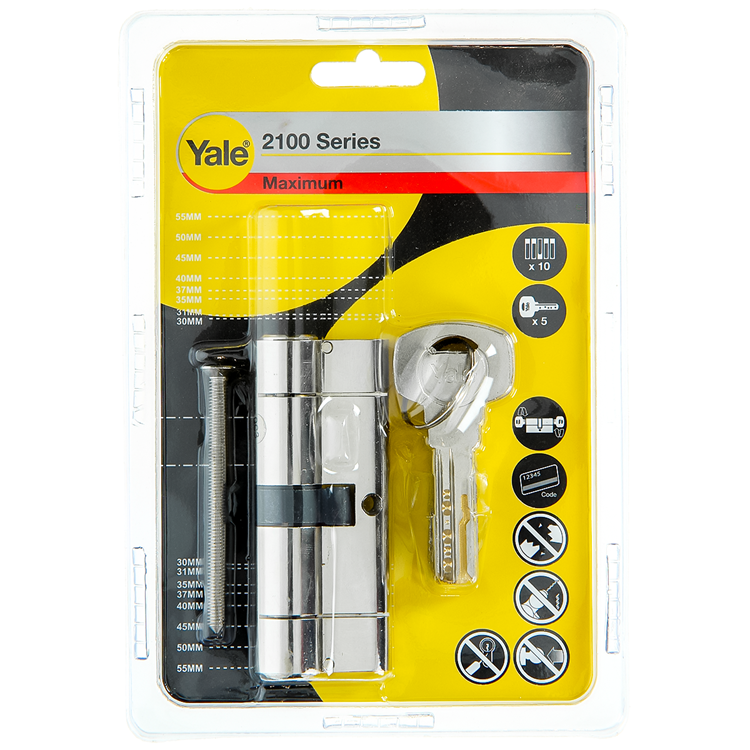 yale profielclinder 2100 mv 80mm(40/40)