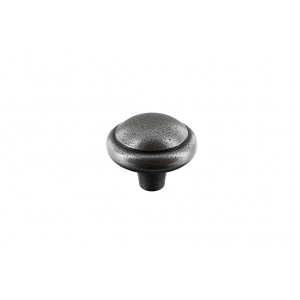 Bouton fer fondu "Snowdon" Ø38 mm fer