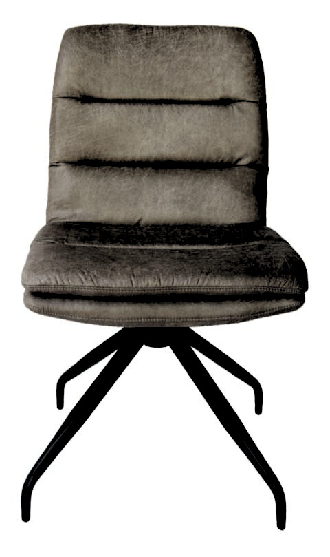 Chaise Modèle Frank Sans Accoudoir Manila Dark Grey 360°