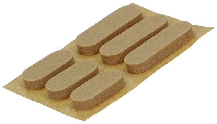 Geluidsdemper zelfklevend bruin 16x7/22x7mm (24 stuks)