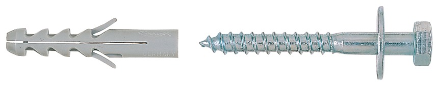 Fischer Fixation pour WC et appareils sanitaires WL 7 x 65 + S K SB-carte - 4pc