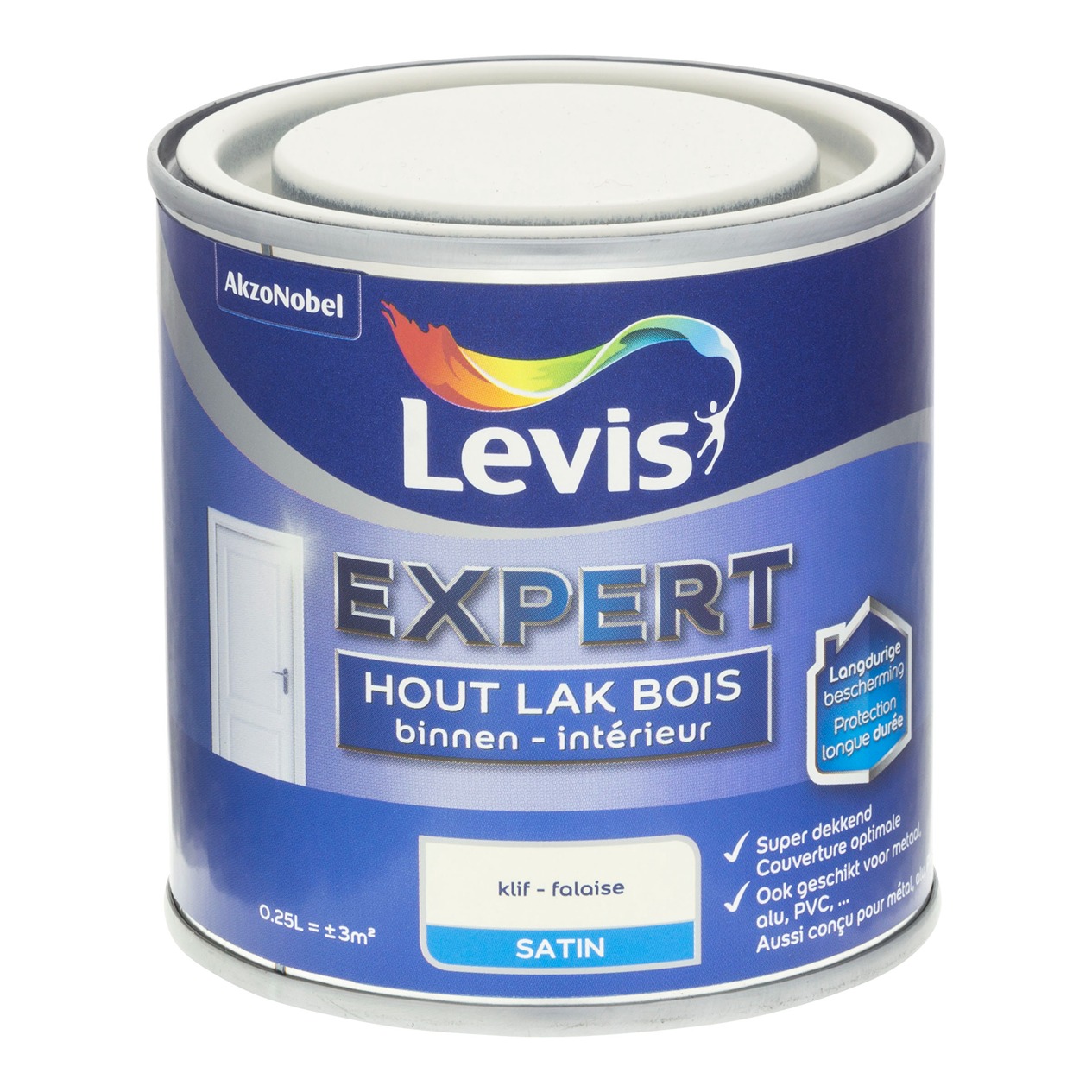 Levis Expert Hout Lak Binnen Satin 0.25l Klif