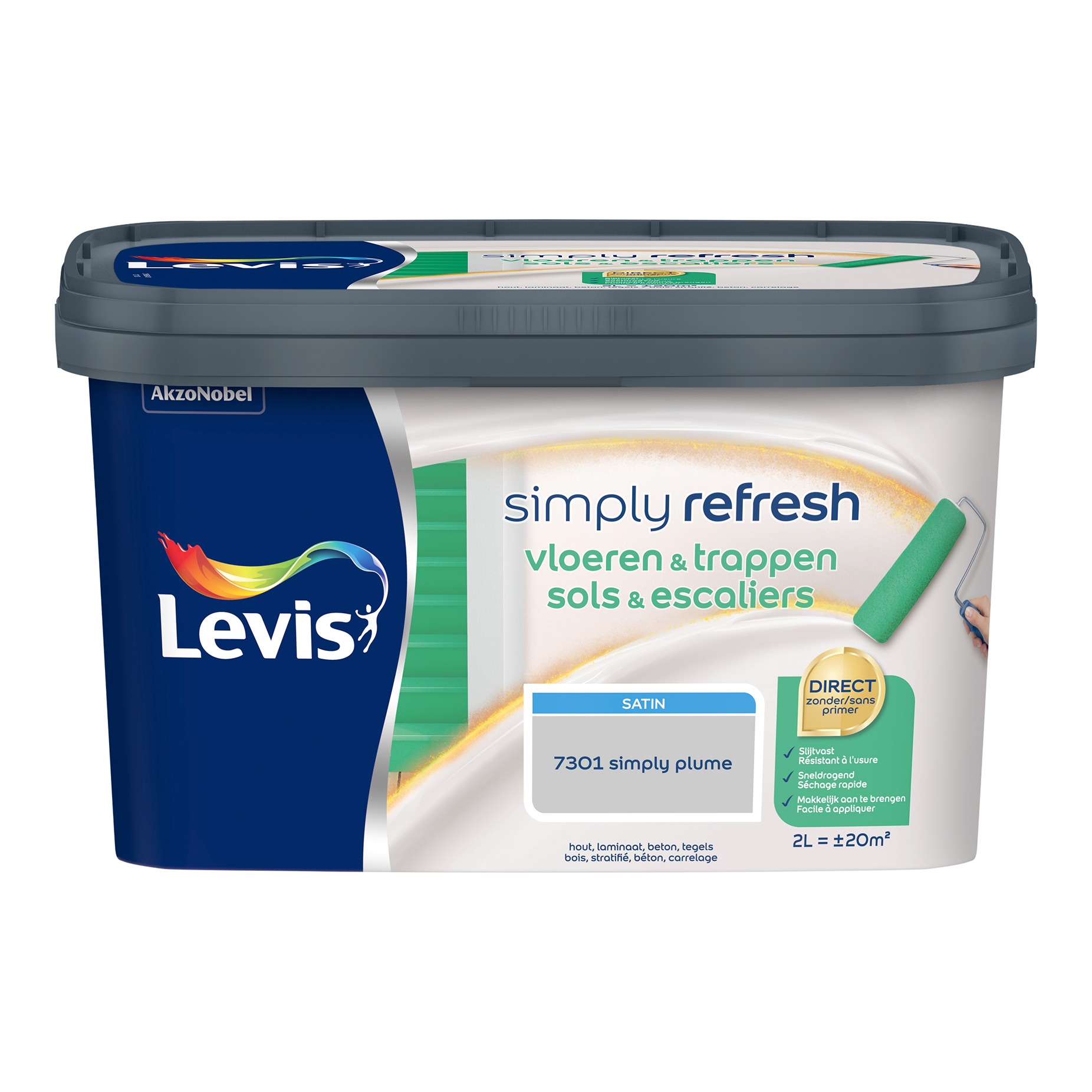 Levis Simply Refresh Vloeren & Trappen Satin 2l Plume