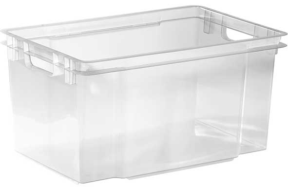 Crownest box 50l transparent 58.7x39x30cm