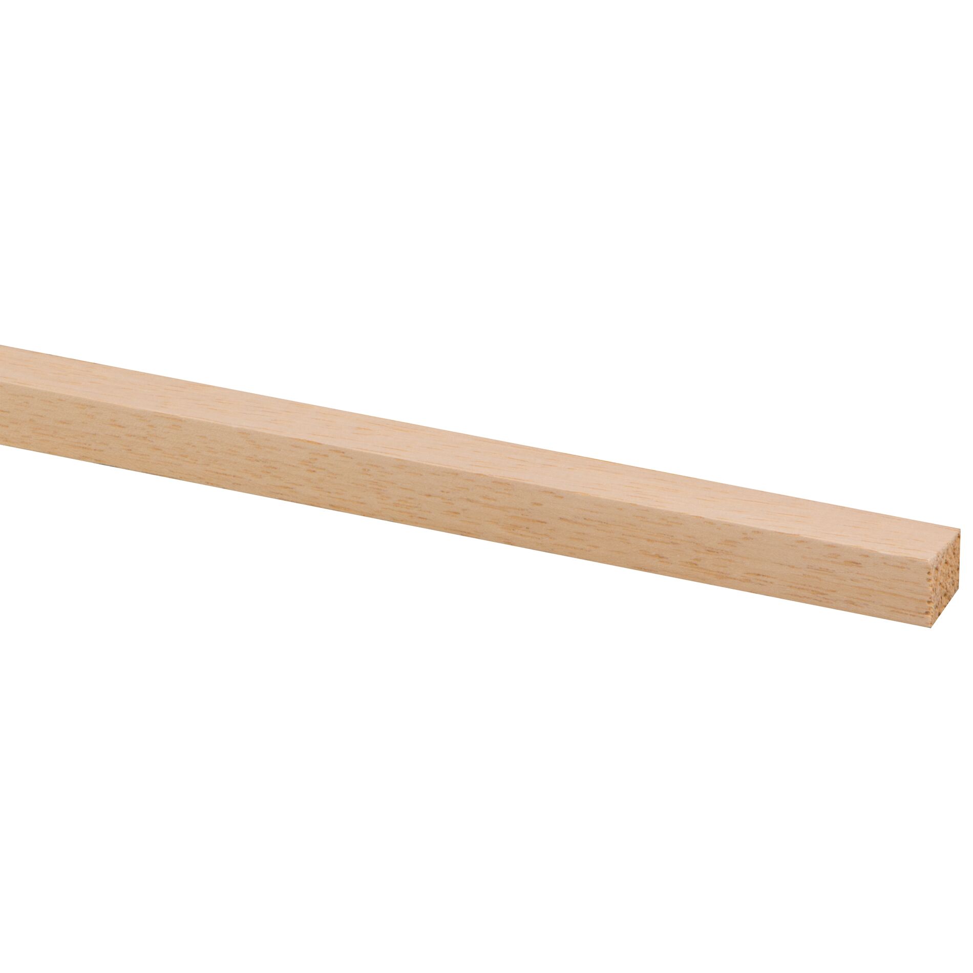 Schaaflat hardhout wit 12x12mm - 240cm