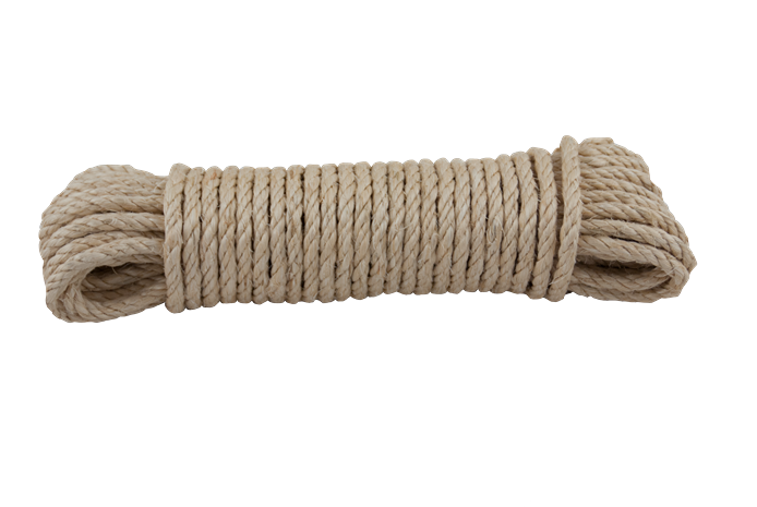 Corde de sisal torsadée 6mm - 20m naturel