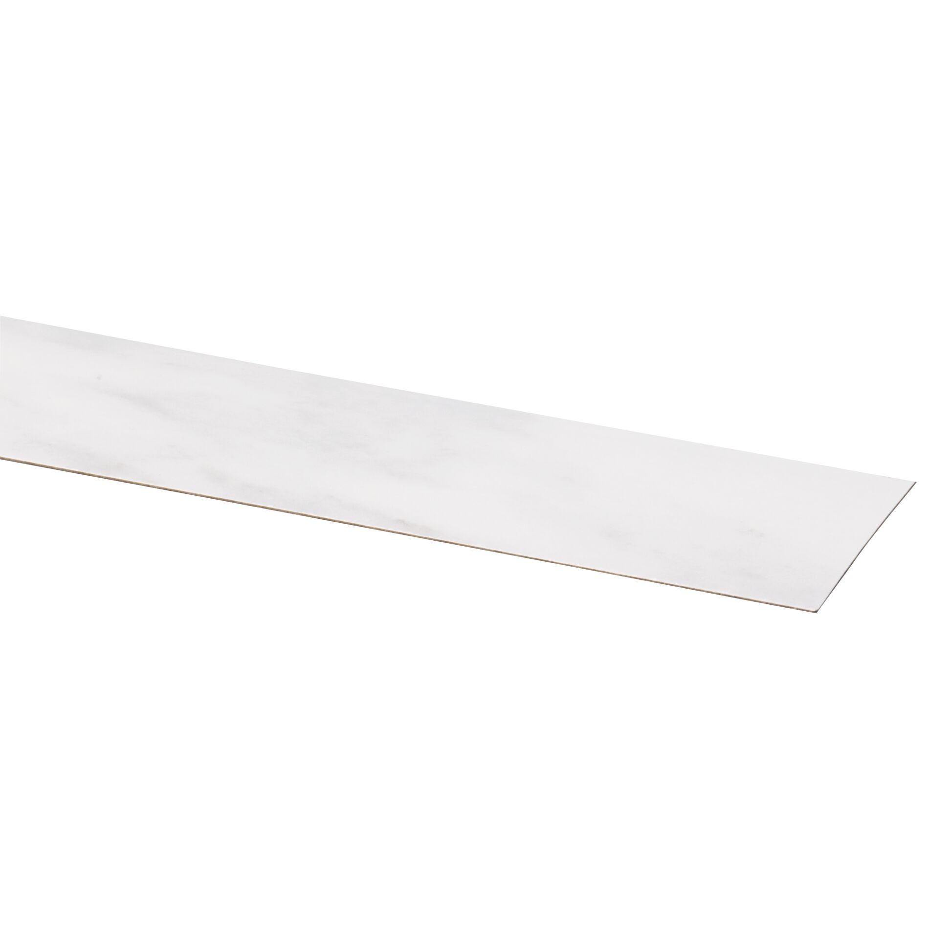 Cando bande de chant pour plan de travail marbre blanc 605x28mm 2pcs