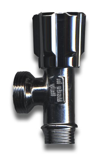 1 Robinet équerre lave-linge 3/4" x 1/2" - Laiton