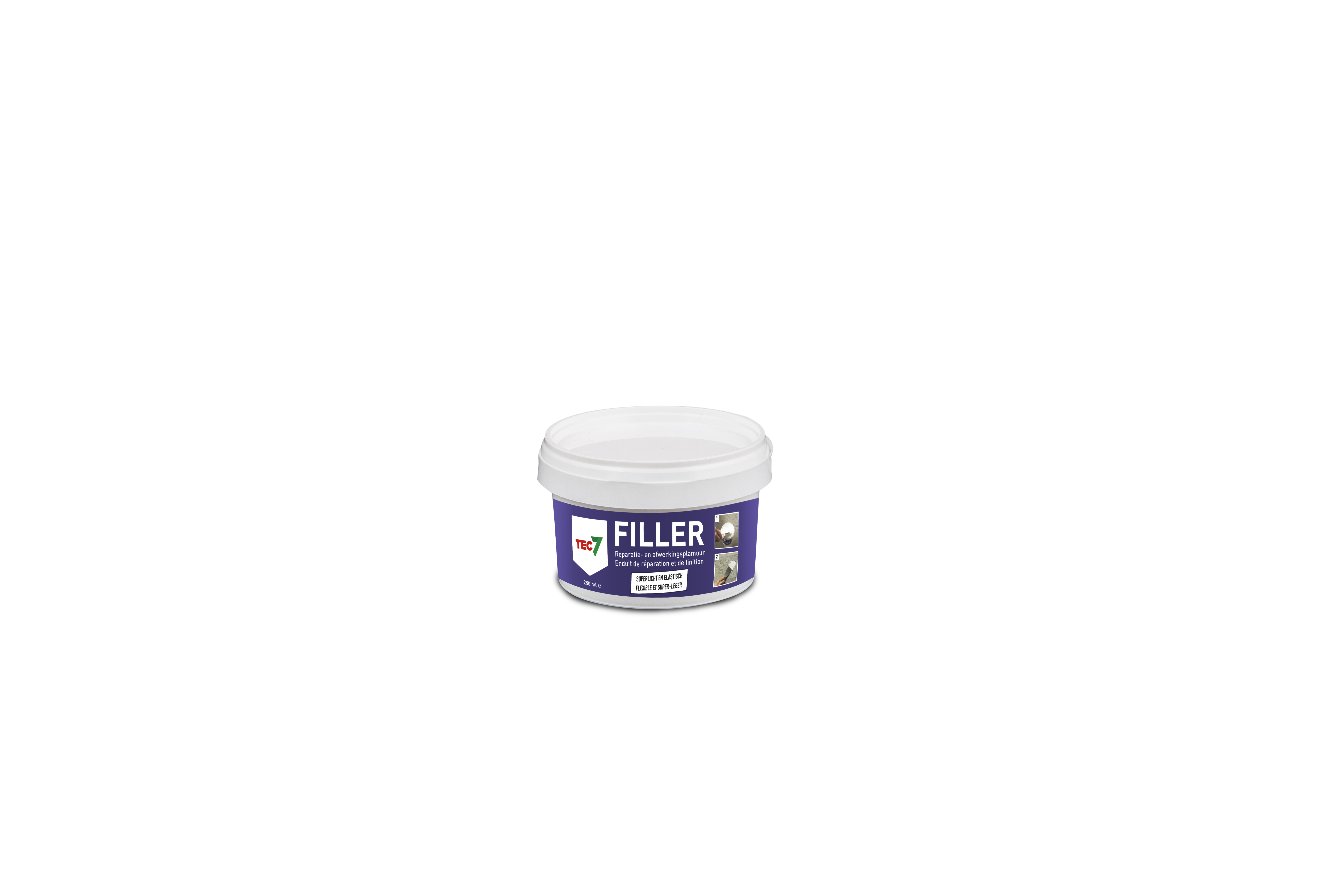 Tec7 Filler 250ml - Enduit De Réparation Et De Finition Super-Leger Élastique