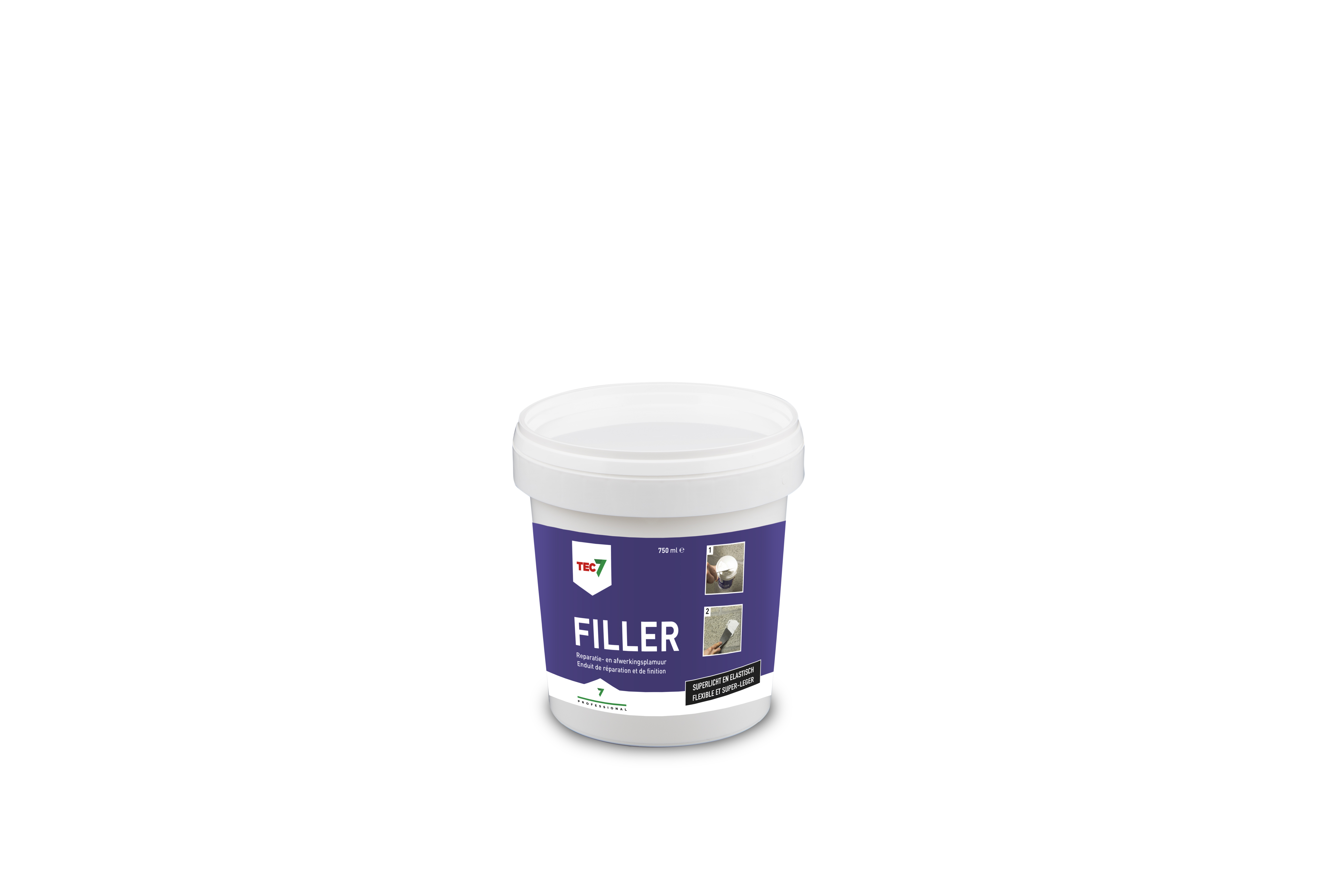 Tec7 Filler 750ml - Enduit De Réparation Et De Finition Super-Leger Élastique