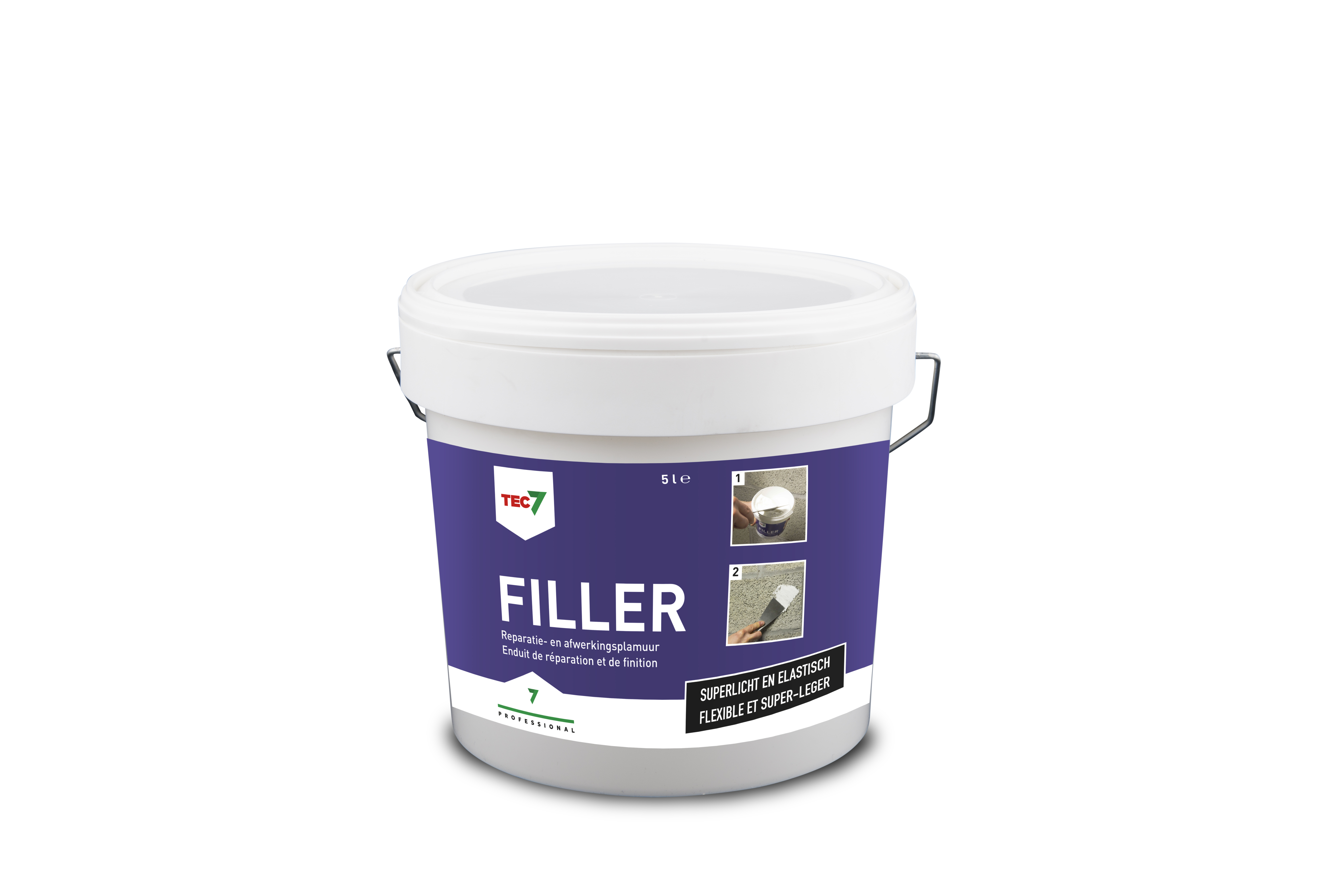 Tec7 Filler 5L - Enduit De Réparation Et De Finition Super-Leger Élastique