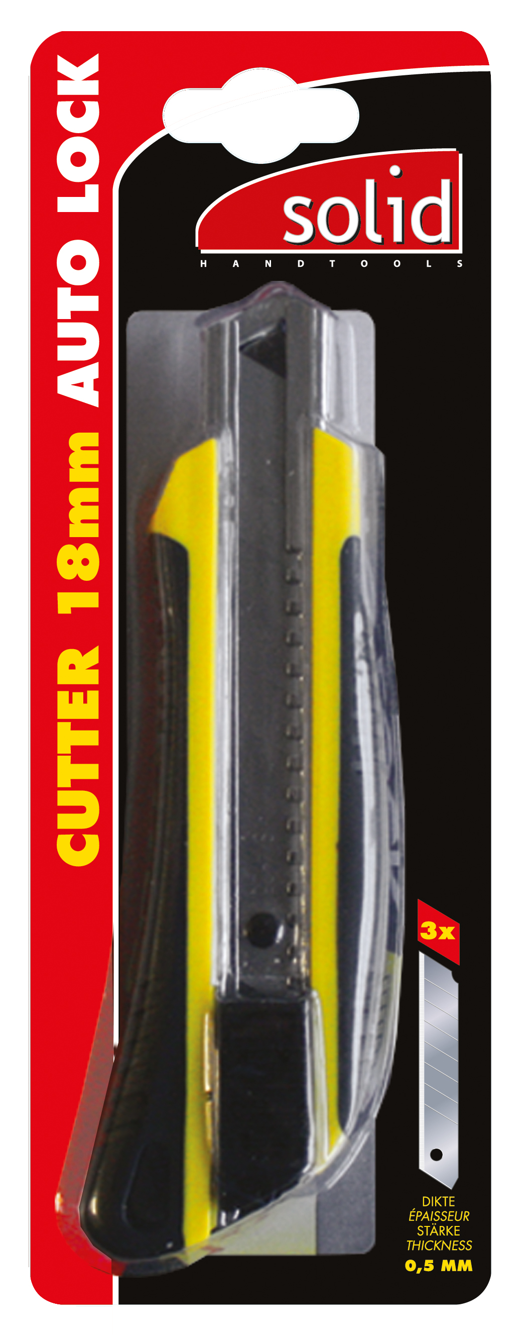 Cutter 18 mm metalen geleider auto-lock