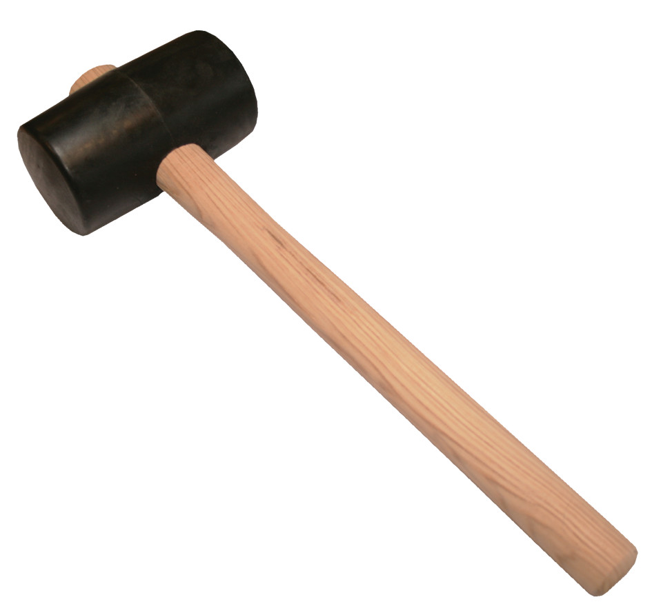 Maillet n°2 en caoutchouc noir 500 gr