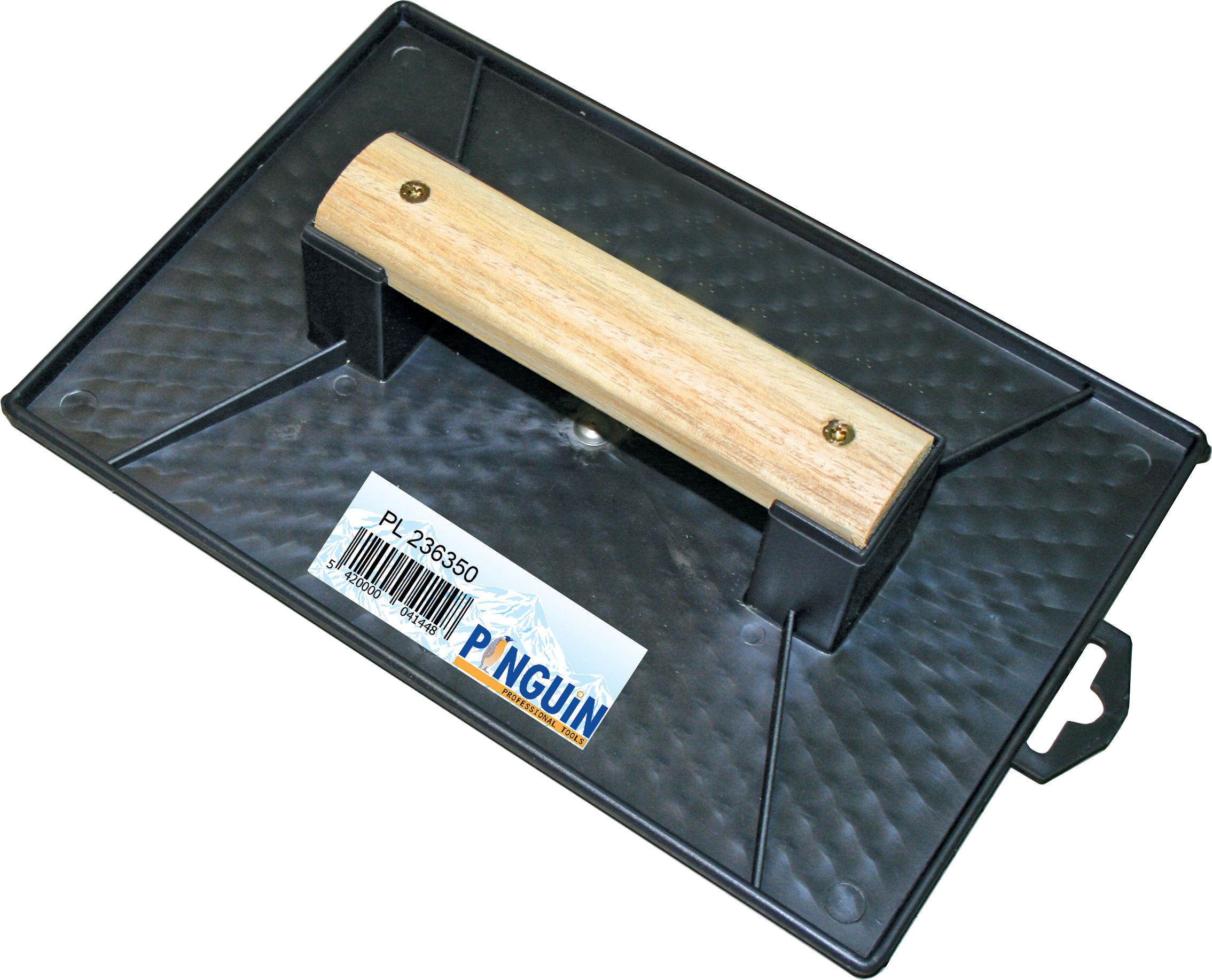 Schuurbord polystyreen zwart  270 x 180 mm, rechthoekig